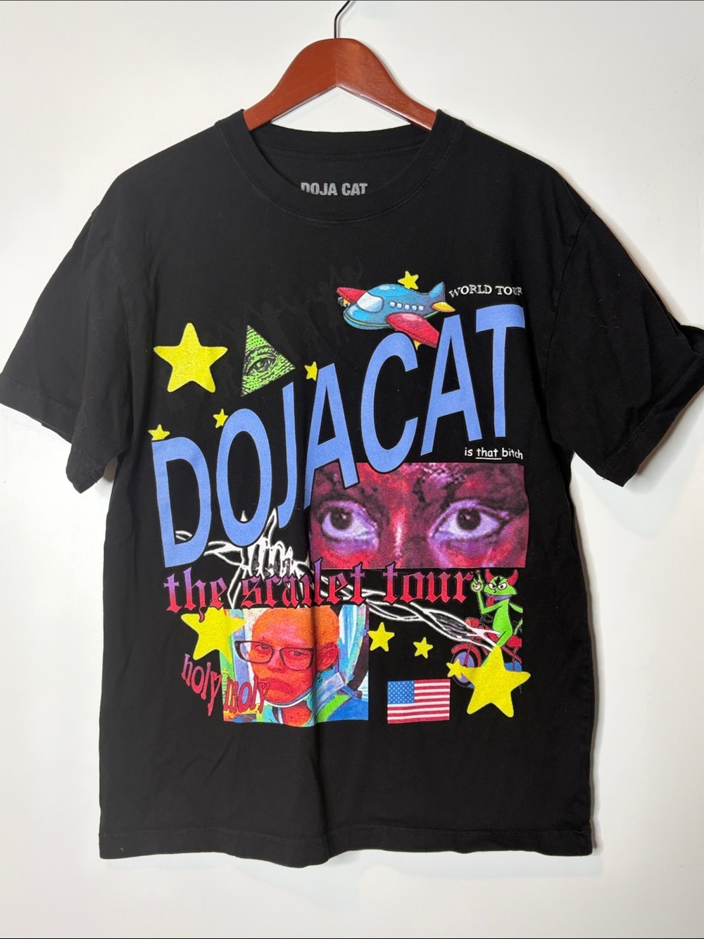 Doja Cat Official The Scarlet Tour Merch Date Back Meme T-Shirt size M